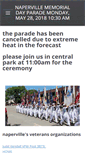 Mobile Screenshot of napervillememorialdayparade.com