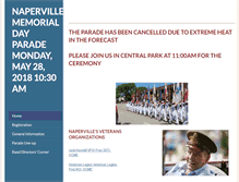 Tablet Screenshot of napervillememorialdayparade.com